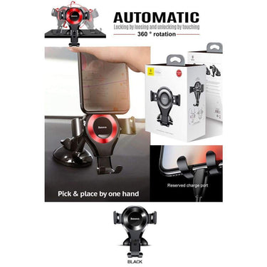 Baseus Gravity Car Holder - Black - Accessories